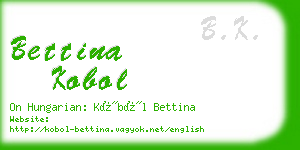 bettina kobol business card