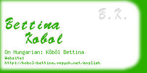 bettina kobol business card